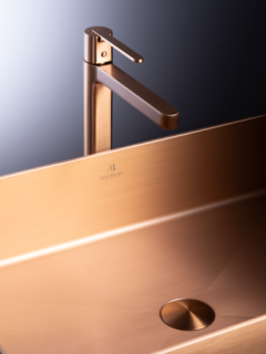 Раковина AltroBagno Solido 001023 RaSp из нержавеющей стали медь матовая